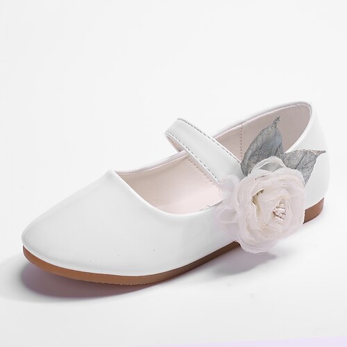 

Fille Ballerines Chaussures de Demoiselle d'Honneur Fille Cuir Verni Petits enfants (4-7 ans) Fleur Rose Claire Blanche L'autume Printemps