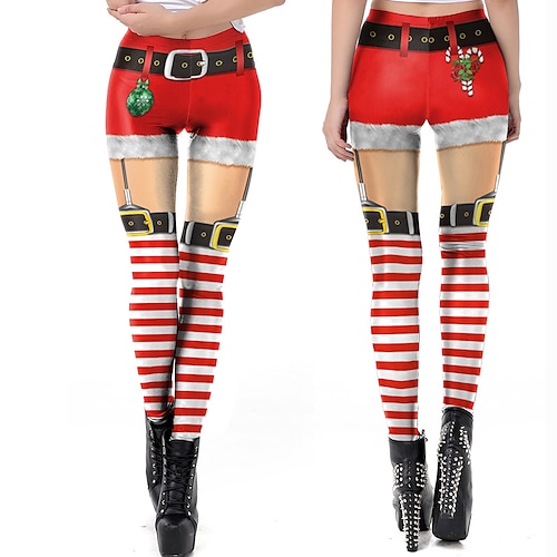 

Mrs.Claus Sexy Costumes Christmas Accessories Women's Special Christmas Christmas Carnival Masquerade Adults' Party Christmas Vacation Polyester Pants
