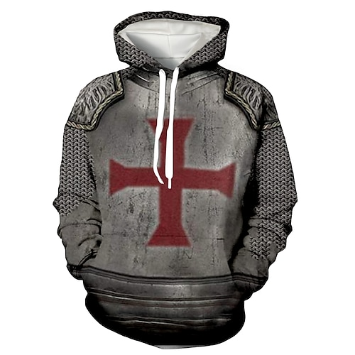 

Inspired by The Last Templar Knights Templar Cosplay Costume Hoodie Cartoon 3D Harajuku Graphic Kawaii Hoodie For Men's Women's Adults' Terylene