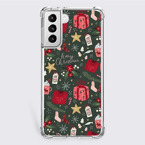 

Christmas Phone Case For Samsung Galaxy A72 A52 A42 A32 A22 A12 A02 A21s Unique Design Protective Case Dustproof Shockproof Back Cover TPU