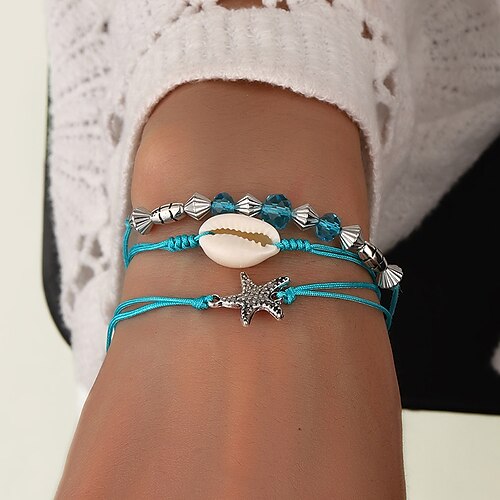 

Women's Bead Bracelet Wrap Bracelet Beads Fish Natural Elegant Korean Sweet Boho Acrylic Bracelet Jewelry Rainbow For School Gift Daily Prom Festival