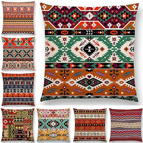 

bohemisk putetrekk 8c myk dekorativ vintage etnisk putetrekk putetrekk for soverom stue overlegen kvalitet maskinvaskbar innendørs pute til sofa sofaseng stol
