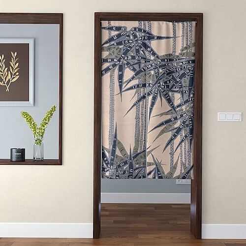 

Japanese Style Door Curtain Entrance Partition Half Curtain Fabric Curtain Living Room Bed Room Kitchen Toilet Shade