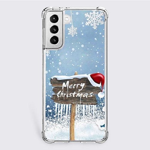 

Christmas Phone Case For Samsung A32 A22 A12 A02 A21s S10 S9 S8 S7 Plus Edge A72 A52 A42 Unique Design Protective Case Shockproof Dustproof Back Cover TPU