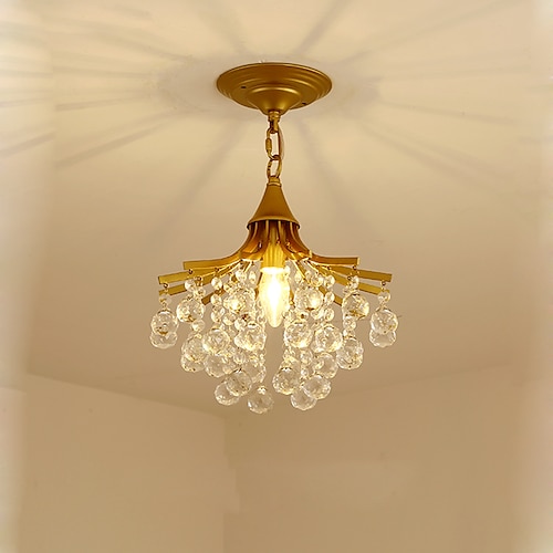 

28 cm enkel design hengelampe led metall vintage stil lysekroner malte finish vintage country 220-240v