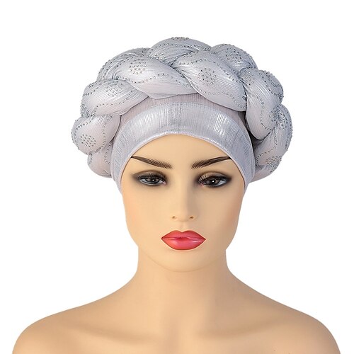 

Headwear Headpiece Silk Like Satin Party / Evening Casual Ethnic Style With Sequin Headpiece Headwear