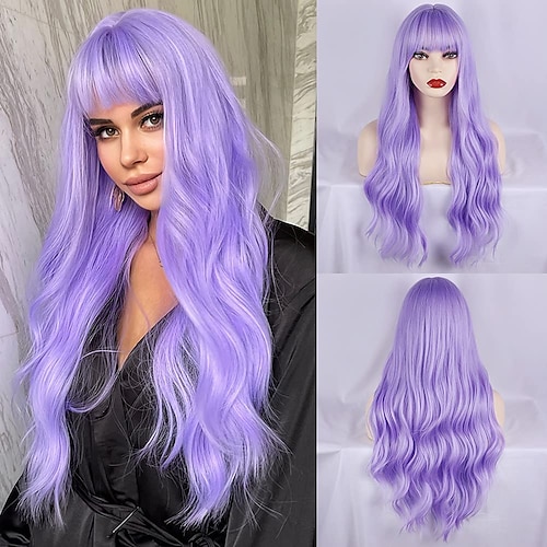 

Synthetic Wig Body Wave Asymmetrical Wig Long A1 A2 A3 A4 A5 Synthetic Hair Women's Cosplay Party Fashion Black Purple / Daily Wear / Party / Evening ChristmasPartyWigs