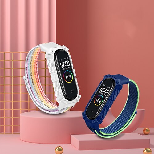

1 pcs Smart Watch Band for Xiaomi Mi Band 3 Xiaomi Band 4 Xiaomi Band 5 Xiaomi Band 6 Nylon Smartwatch Strap Soft Breathable Sport Band Replacement Wristband
