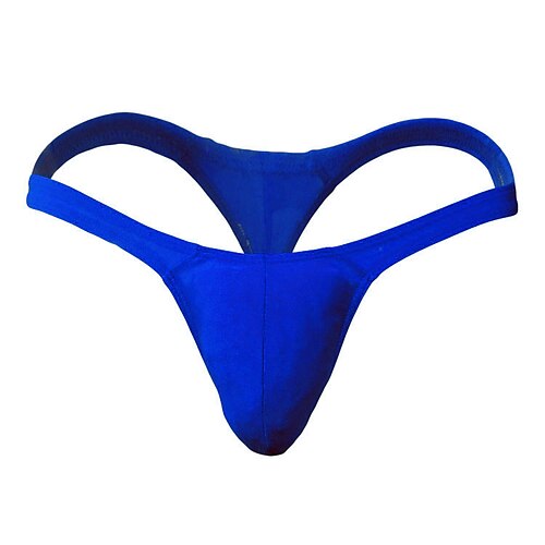 Men's G-strings & Thongs Panties 1 PC Underwear Solid Colored Nylon Erotic Black Blue Pink M L XL / Club / Club