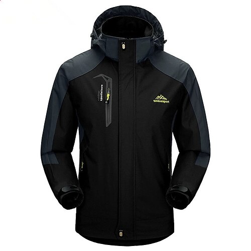 NEW VIEW Men's Lightweight Waterproof Rain Jacket - Packable Storm Shell With Hood