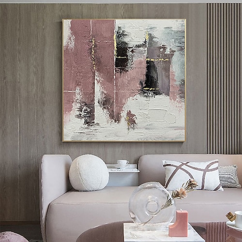 

Oil Painting Handmade Hand Painted Wall Art Wabi-sabi Art Mottled Colors Home Decoration Decor Stretched Frame Ready to Hang