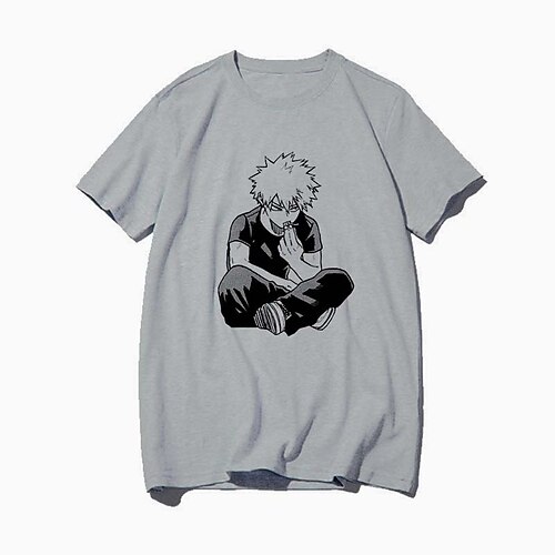 

Inspired by My Hero Academia / Boku No Hero Cosplay Cartoon Manga Back To School Print Harajuku Graphic Kawaii T-shirt For Men's Women's Adults' Hot Stamping Polyester / Cotton Blend