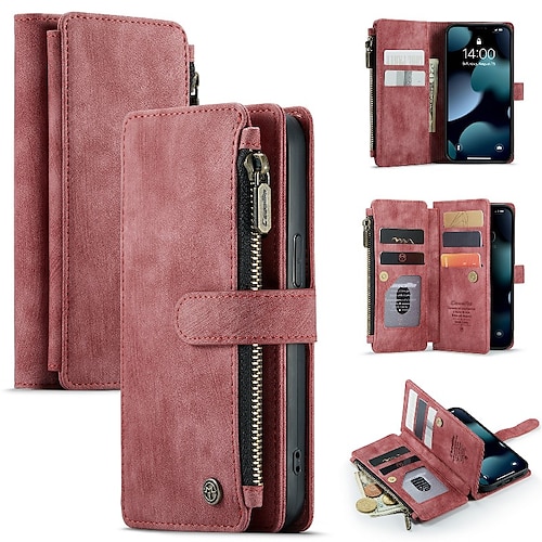 

Phone Case For Xiaomi Wallet Card Redmi Note 9 Pro Redmi Note 9 Pro Max Redmi Note 10 Redmi Note 10 Pro Redmi Note 10 Pro Max with Stand Flip Full Body Protective Solid Colored PU Leather