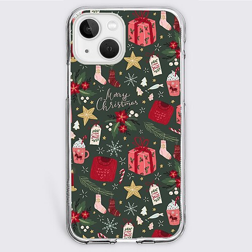 

Christmas Phone Case For Apple iPhone 14 Pro Max 13 12 11 Pro Max Mini X XR XS 8 7 Plus Unique Design Protective Case Dustproof Shockproof Back Cover TPU