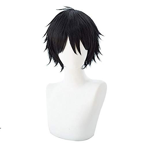 

Short Black Zack Isaac Foster Cosplay Wig for Angels of Death Fans