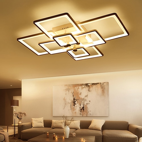 

LED Ceiling Light 90 cm Dimmable Flush Mount Lights Metal Layered Modern Style Stylish Painted Finishes LED 220-240V