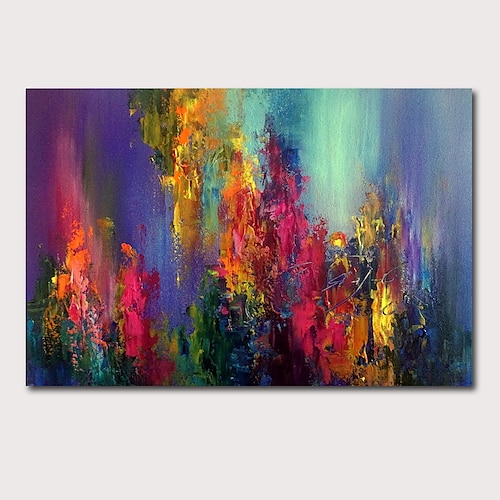 

Wall Art Canvas Prints Painting Artwork Picture Abstract Knife PaintingBlue Landscape Home Decoration Decor Rolled Canvas No Frame Unframed Unstretched