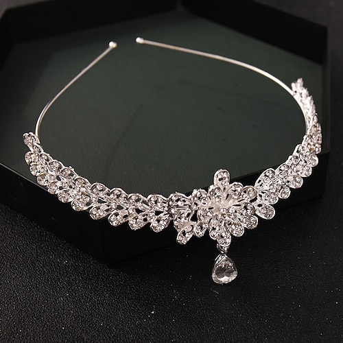 

Crown Tiaras Headbands Headpiece Rhinestone Alloy Wedding Party / Evening Retro With Crystal / Rhinestone Headpiece Headwear