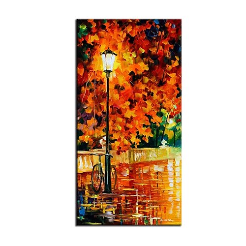 

Oil Painting Handmade Hand Painted Wall Art Modern Abstract Autumn Night Landscape Home Decoration Decor Rolled Canvas No Frame Unstretched