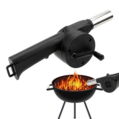 

Barbecue Fan Portable Hand-cranked Air Blower Picnic Camping Accessories BBQ Accessories BBQ Tools Fire Bellows Tools