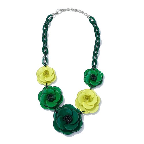 

Women's necklace Chic & Modern Street Flower Necklaces / Black / Red / Green / Fall / Winter
