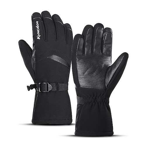 

Winter Gloves Ski Gloves for Women Men Touchscreen Thermal Warm Waterproof PU Leather Full Finger Gloves Snowsports for Cold Weather Winter Skiing Snowboarding Winter Sports