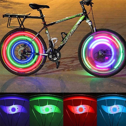 LED Eclairage de Velo Eclairage sécurité / feu clignotant velo Éclairage pour roues de vélo VTT Vélo tout terrain Vélo Cyclisme Imperméable Modes multiples Batterie CR2032 Cyclisme / IPX-4