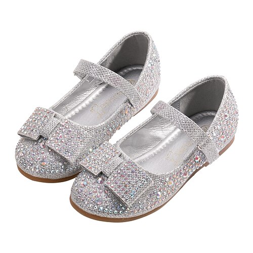 

Para Meninas Rasos Reluzentes Sapatos Princesa Couro Envernizado Crianças Maiores (7 anos ) Crianças (4 a 7 anos) Lantejoulas Prata Azul Escuro Outono Inverno / Borracha