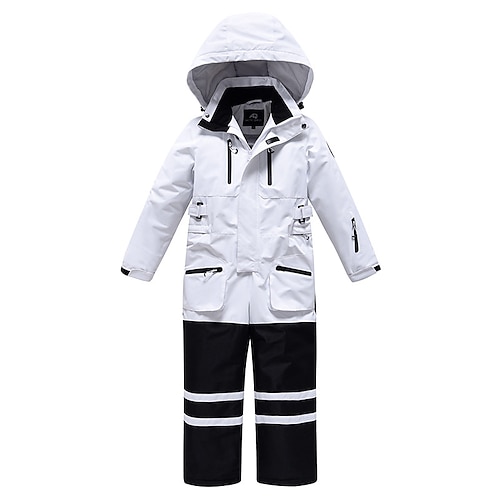 

ARCTIC QUEEN Boys' Girls' Jumpsuit Ski Suit Outdoor Winter Thermal Warm Waterproof Windproof Breathable One Piece Snow Suit Clothing Suit for Snowboarding Ski Mountain / Cotton