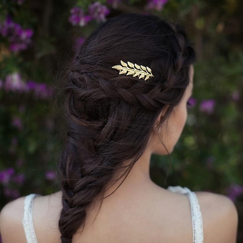 

Hair Combs Headdress Headpiece Alloy Wedding Special Occasion Classical With Pure Color Headpiece Headwear