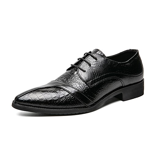 

Hombre Oxfords Negocios Casual Clásico Diario PU Negro Marrón Invierno Otoño