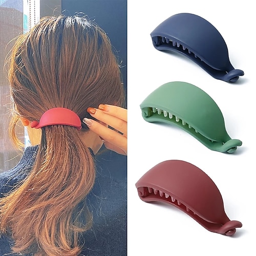 

Cute Candy Colors Banana Shape Hair Claws Women Girls Sweet Hair Clips Ponytail Holder Hairpins Fashion Hair Accessories