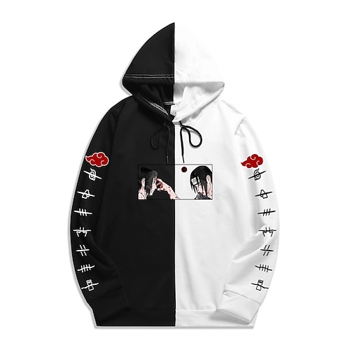 

Naruto Akatsuki Itachi Uchiha Sweat à capuche Anime Dessin Animé Animé 3D Harajuku Art graphique Sweat à capuche Pour Homme Femme Unisexe Adulte Estampage à chaud 100 % Polyester