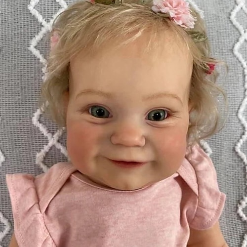 

24 inch Reborn Doll Reborn Toddler Doll Baby Girl Newborn lifelike Cute Cloth with Clothes and Accessories for Girls' Birthday and Festival Gifts / Festive
