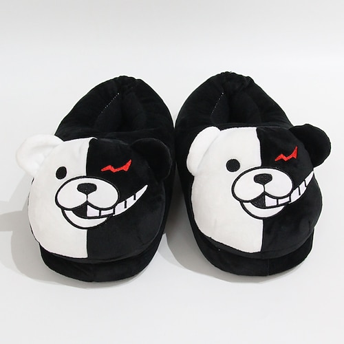 

Monokuma Slippers Masquerade Men's Women's Couple's Movie Cosplay Anime Cosplay Black Slippers Christmas Carnival Masquerade