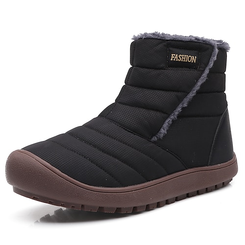 

Men's Unisex Boots Snow Boots Fleece lined Daily Synthetics Booties / Ankle Boots Black Dark Blue Red Winter Fall