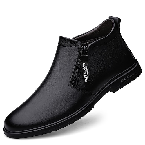 

Per uomo Stivaletti Scarpe comfort Informale Formale Giornaliero Ufficio e carriera Pelle Stivaletti / tronchetti Nero Autunno Primavera