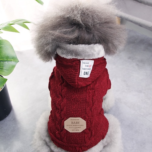 

Warm Dog Cat Sweater Clothing Winter Turtleneck Knitted Pet Cat Puppy Clothes Costume For Small Dogs Cats Chihuahua Outfit Vest