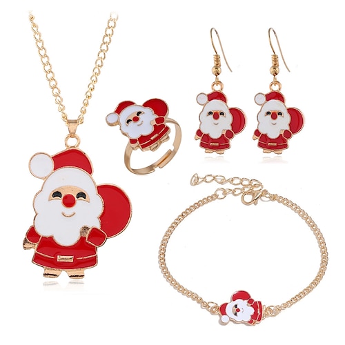

Women's necklace Chic & Modern Christmas Deer Jewelry Sets / White / Green / Fall / Winter / Spring