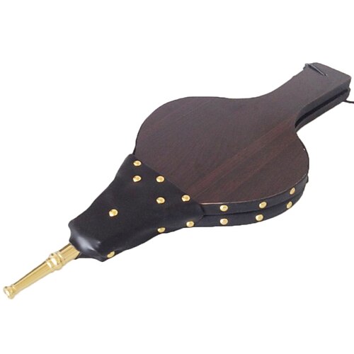 

50cm Wooden Fireplace Blower Leather Tiger Hand Wind Device Bellows Manual Wind Dust Collector Barbecue Utensils