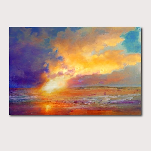 

Wall Art Canvas Prints Painting Artwork Picture Abstract Knife PaintingDusk Landscape Home Decoration Decor Rolled Canvas No Frame Unframed Unstretched
