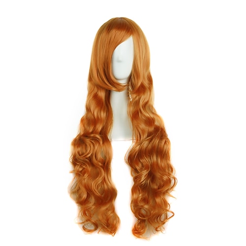 

Synthetic Wig Curly Side Part Wig Very Long Blonde Synthetic Hair Women's Cosplay Party Fashion Blonde Pink Blue