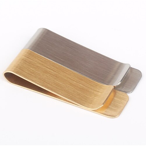 

10 PCS Clips Metal Brass Money Clip Stainless Steel Bookmark Clip Bill Clip 1550 cm