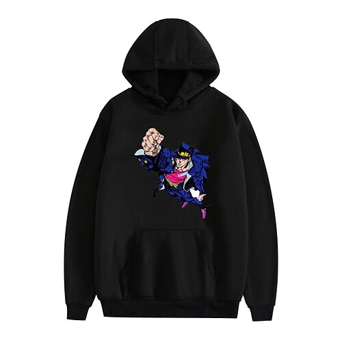 

JoJo's Bizarre Adventure Stardust Crusaders Jolyne Cujoh Kujo Jotaro Hoodie Anime Cartoon Anime Harajuku Graphic Kawaii Outerwear For Men's Women's Unisex Adults' Hot Stamping 100% Polyester