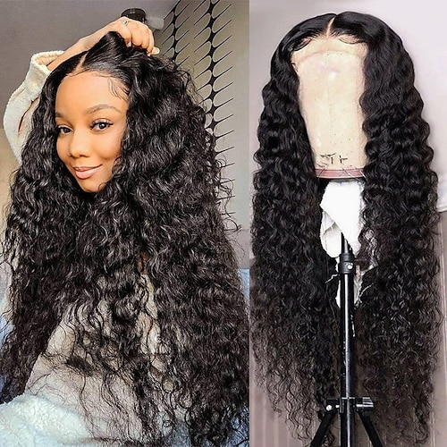 

360 Lace Front Wig Human Hair Wate Wave Lace Front Wig With Baby Hair 150%/180% Density Glueless Hd Front Lace Pre Plucked Human Hair Wigs