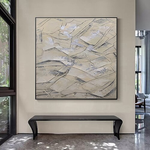 

Oil Painting Handmade Hand Painted Wall Art Abstract Art Wabi-sabi style Home Decoration Decor Stretched Frame Ready to Hang