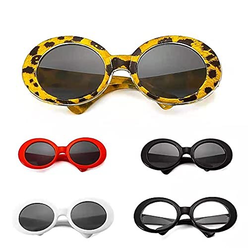 

Pet Goggles Sunglasses - New Version Heart Shape Cat/Dog Goggles - Classic Retro Circular Metal Circle Eye-Wear for Cat,Chihuahua or Small Dogs (Cartoon)