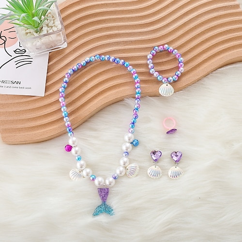 

Kids Girls' Active / Sweet Casual / Outdoor Solid Colored Necklace Blue Kid onesize