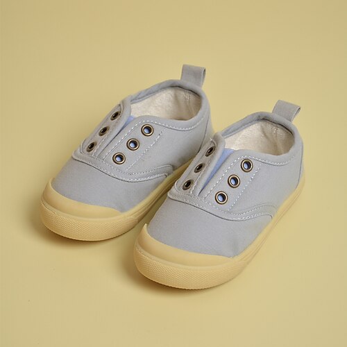 

Boys' Girls' Sneakers Sports & Outdoors Casual Daily Canvas Breathability Non-slipping Little Kids(4-7ys) Casual Daily Leisure Sports Outdoor Exercise Gray Spring Summer