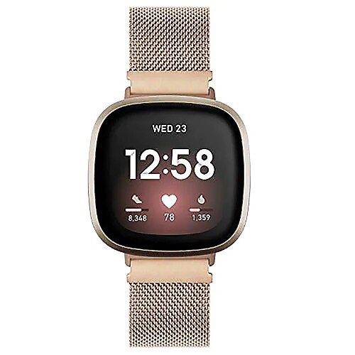 

Smart Watch Band for Fitbit Sport Band Metal Band Stainless Steel Solid Colour Replacement Wrist Strap for Fitbit Versa 3 Fitbit Sense